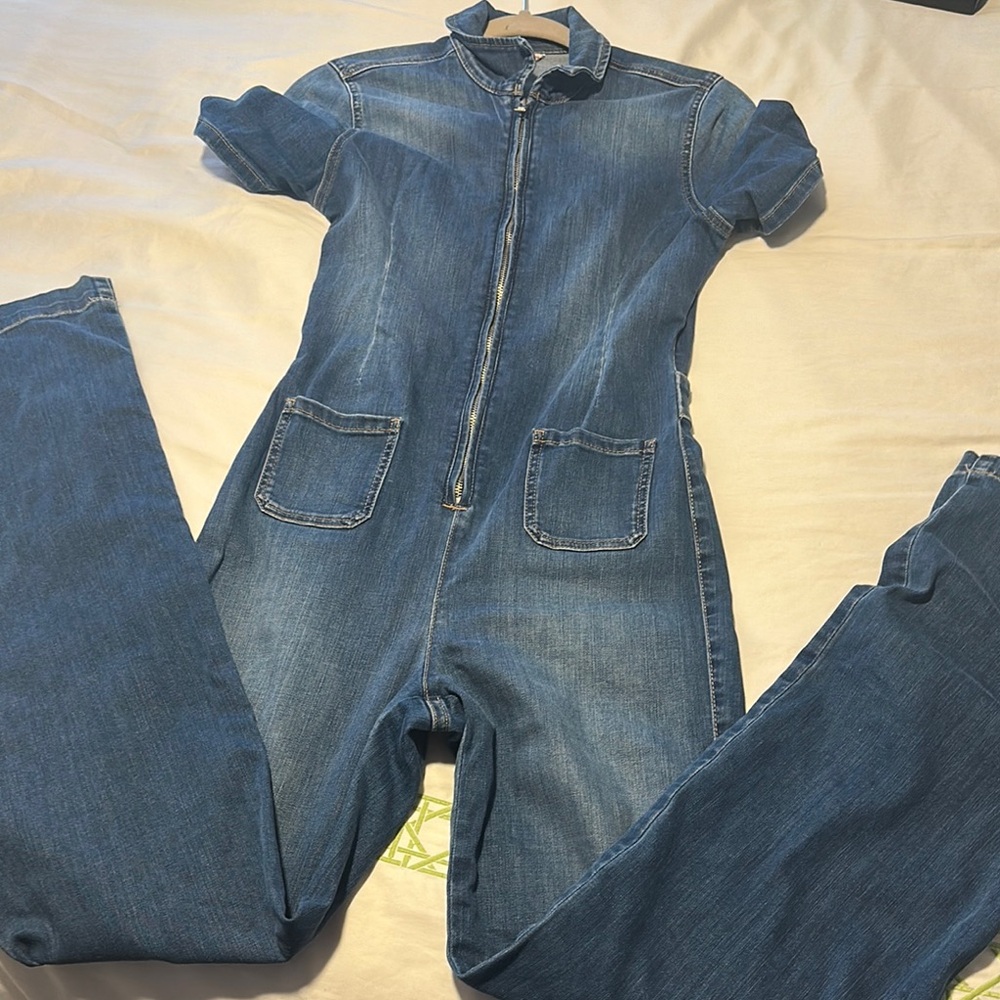 Blue Denim Jumpsuit